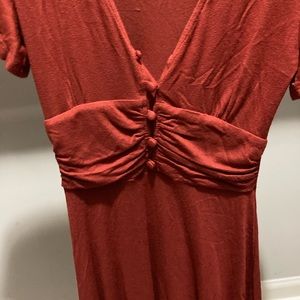 Fit and flare Orange dress size xxs Francesca’s